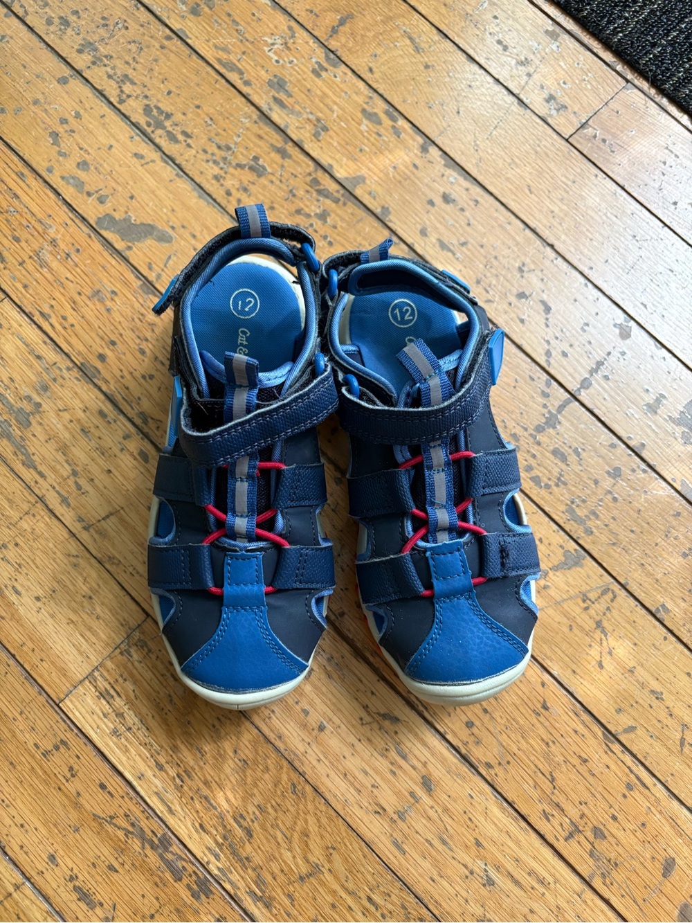 Cat & Jack Navy and Royal Blue Kids Outdoor Sandals